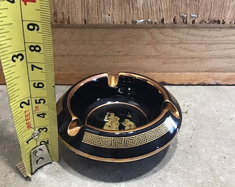 灰皿！ギリシャ製24金GOLD 灰皿！ギリシャ製24金GOLD Vintage Greek Ashtray: 24K Gold Handmade