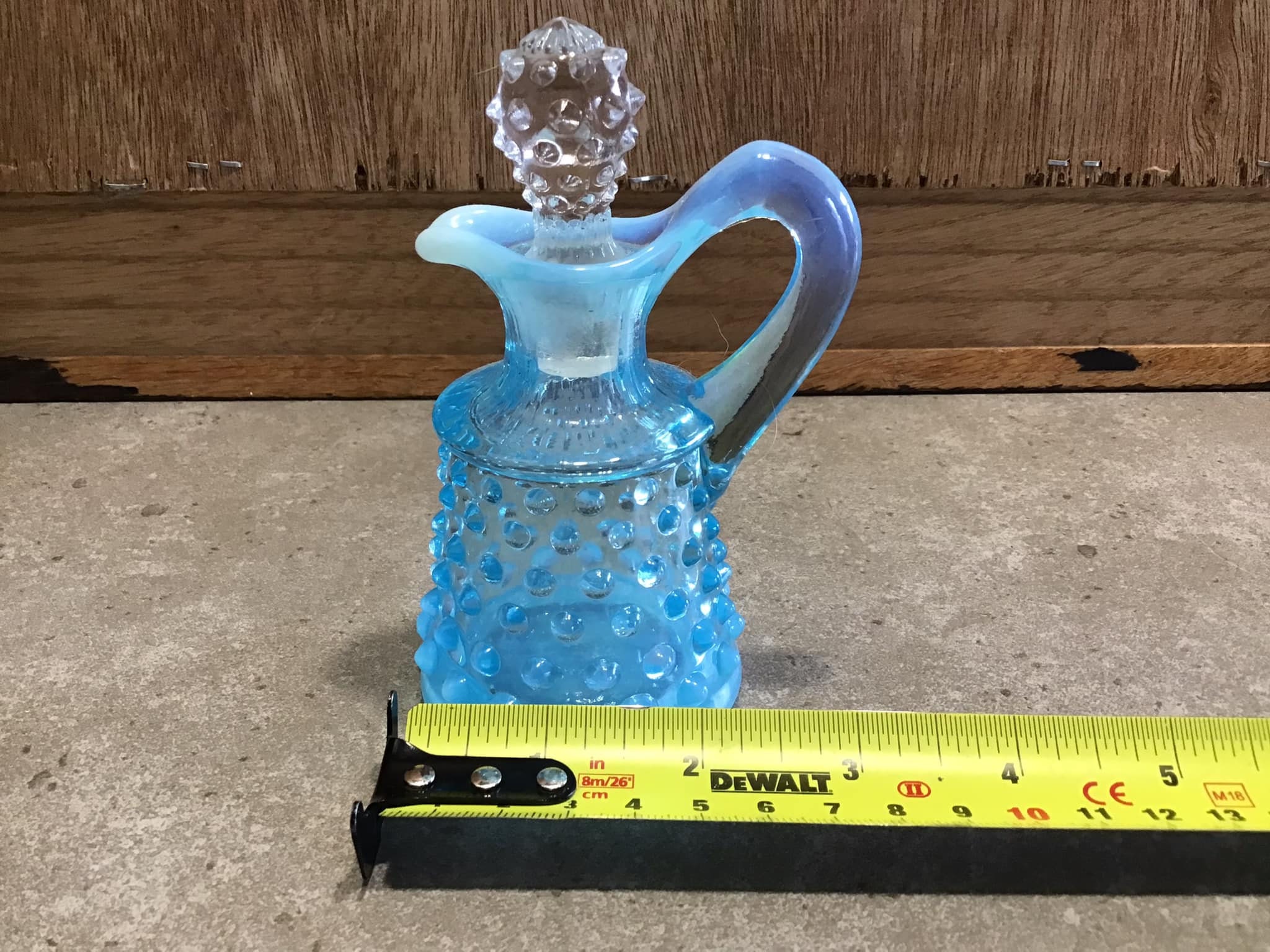 フェントン ブルーオパール セントオブネイル ミニベース 美品 フェントン ブルーオパールセント ホブネイル ミニベース