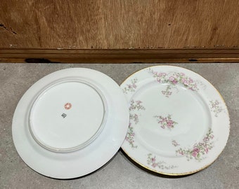 リモージュ磁器皿、花柄、GDAフランス、CHフィールドハビランド