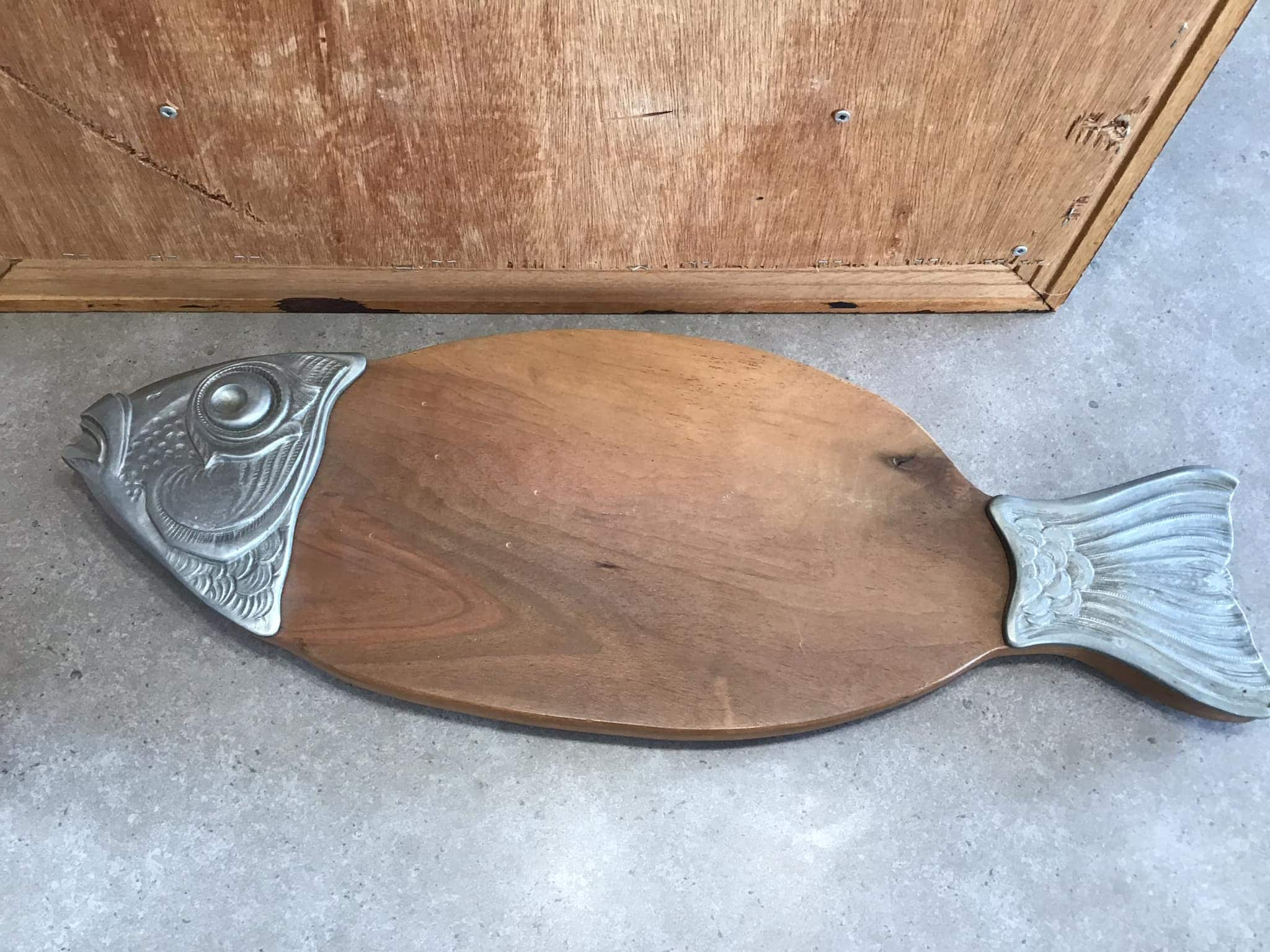 Big Fish Surfboard Inspired Cutting Board, Coastal Kitchen