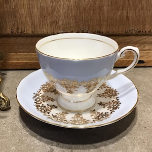 Vintage Royal Tuscan England Teacup and Saucer Fine Bone China Single Dainty Retro  Tea Cup Tea Party