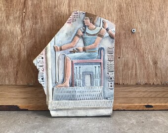 Ägyptischer Stil, Stein Wandskulptur, Skulptur, Pharao, Made in Canada
