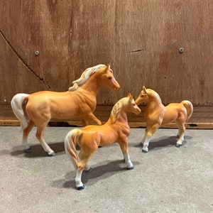 3 Vintage Horse Figurines Made in Japan