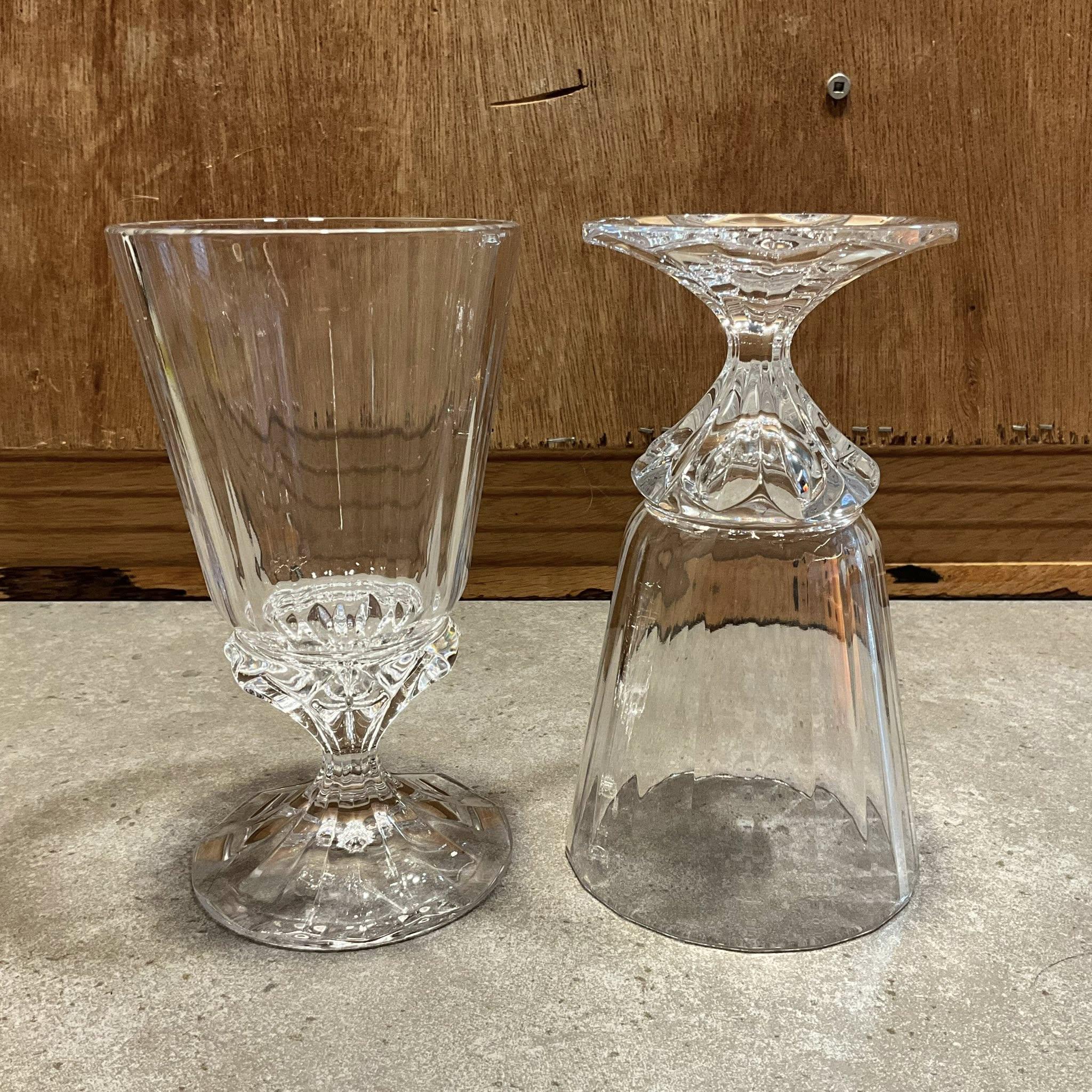 Vintage Lisa Mori Signed Austrian Crystal Iced Tea Glasses, Set of