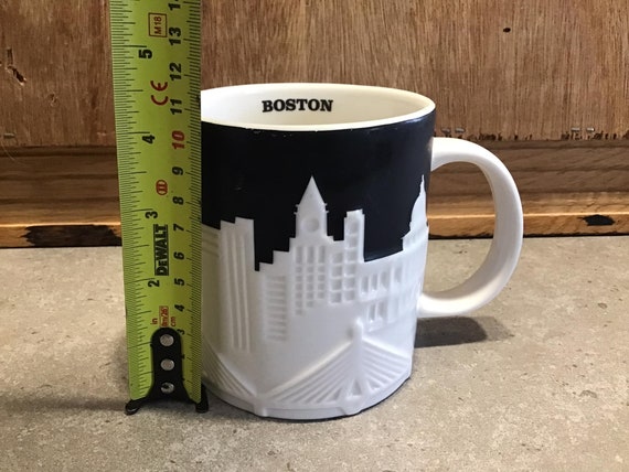 Starbucks Collector Series Black & White Boston City Skyline Starbucks Collector Series Black & White Boston City Skyline