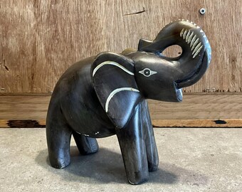 石？の象の置物 彫刻された石の象の置物 - Etsy 日本