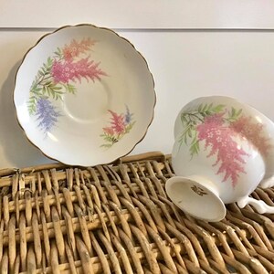 Vintage England Teacup and Saucer Bone China Single Dainty Retro  Tea Cup Mismatched Mad Hater Tea Party