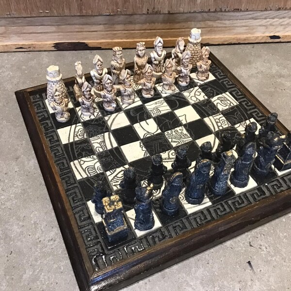 Aztec Chess Set Etsy