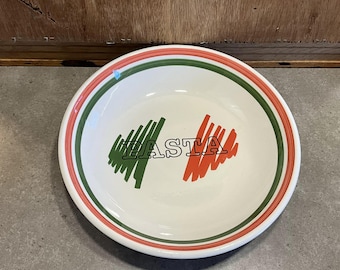 Vintage Himark Tre Ci pasta stor serveringsskål 30 cm MCM tillverkad i Italien