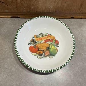 Italy Spaghetti serving bowl | pasta serving bowl Made in Italy