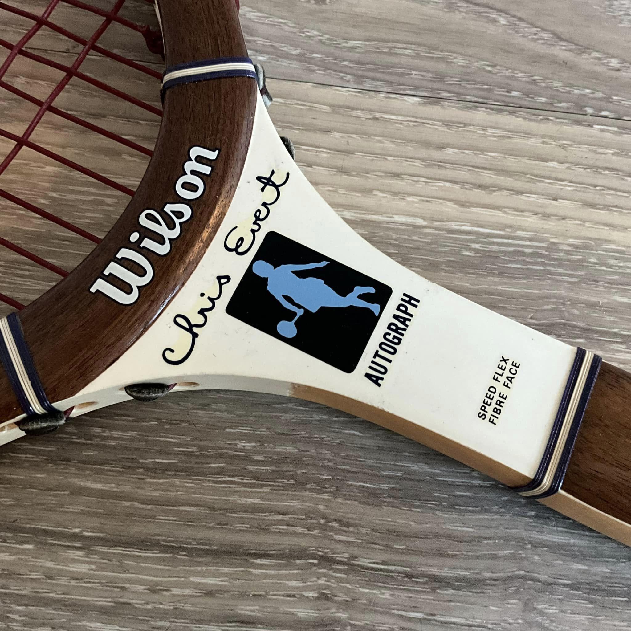 Wilson Chris Evert AUTOGRAPH ケース付き Vintage Wilson Chris Evert Autograph Tennis Racket: Sports
