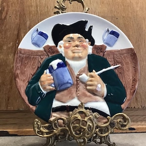 Vintage England Toby 3D Collector Plate Limited Edition 1984 Davenport Pottery Staffordshire