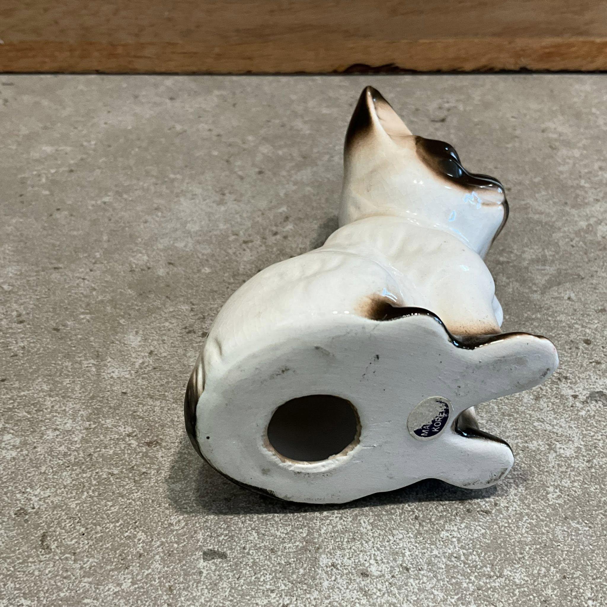 ヴィンテージ陶器製シャム猫の置物 - Etsy 日本