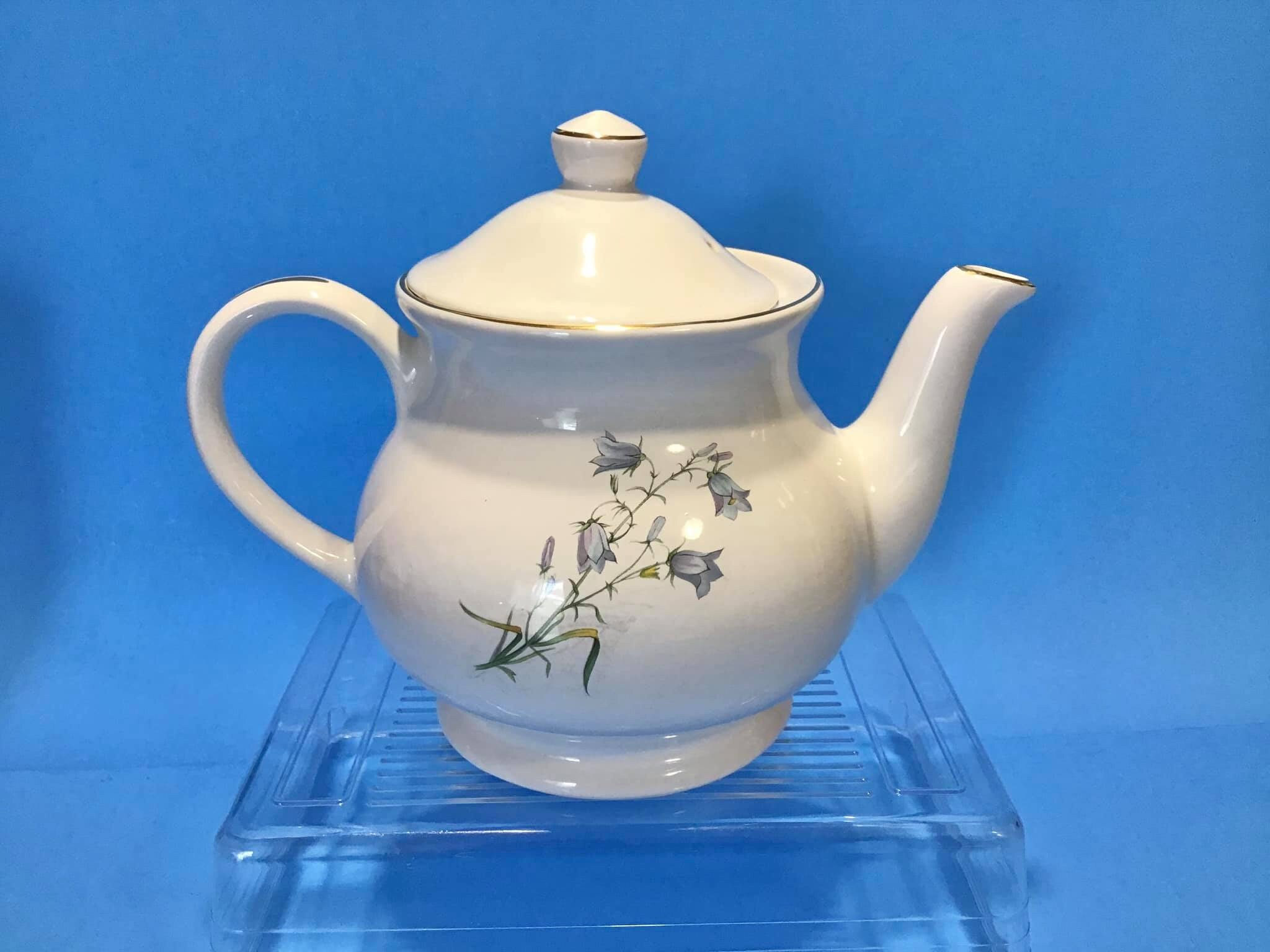 Vintage Sadler Teapot Blue Flowers Teapot Vintage Teapots Etsy