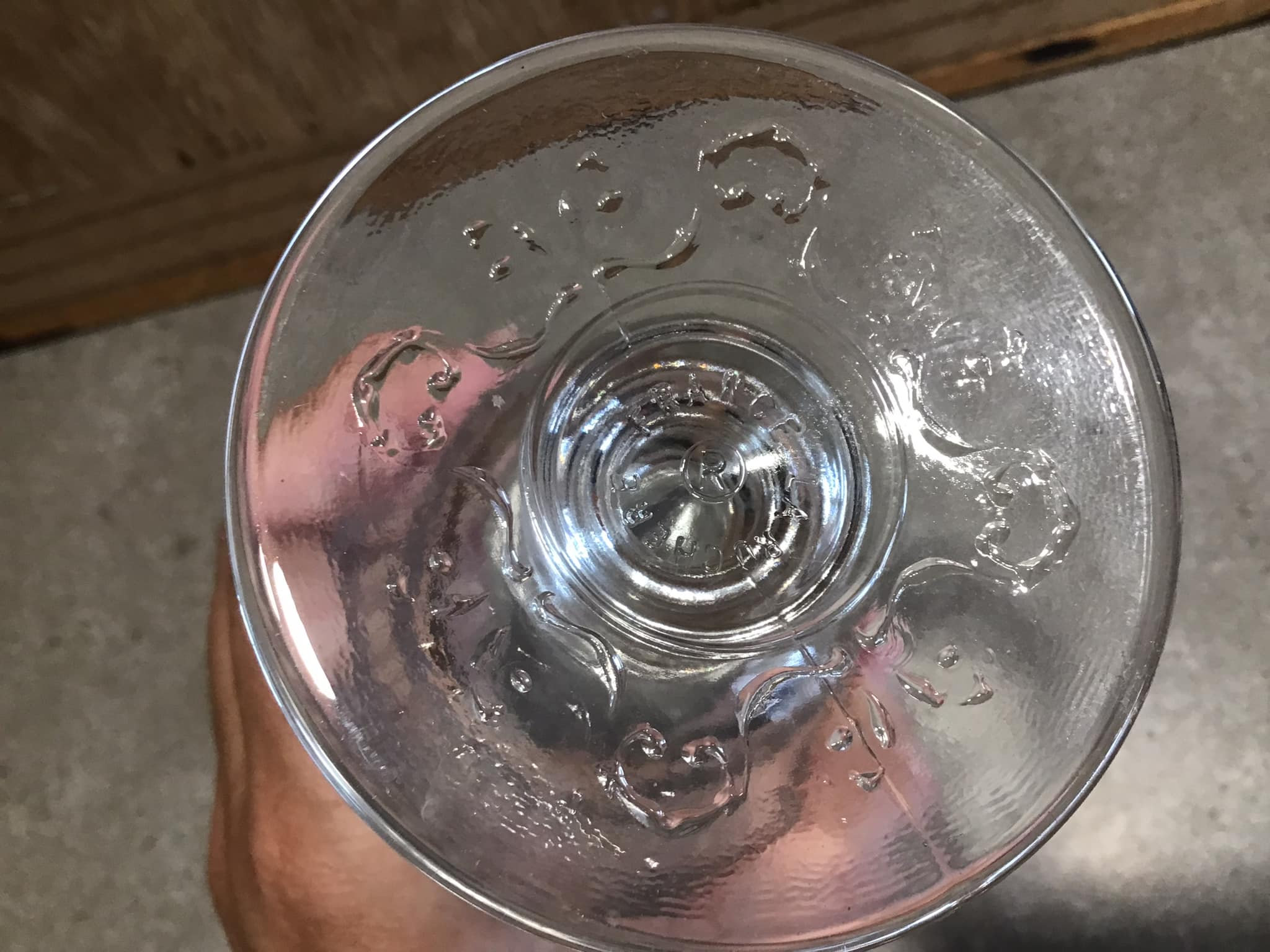 Vintage 1 La Rochere Versailles Wine Glass Goblet Seashell Etsy