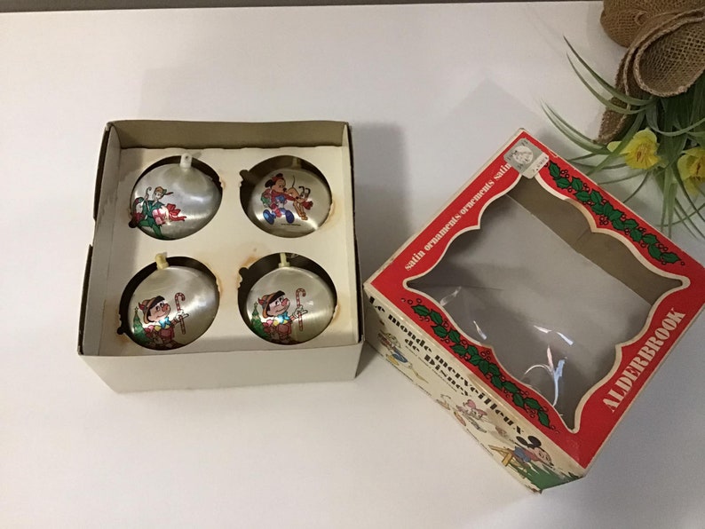 Vintage alderbrook Christmas ornaments/mickey mouse Etsy