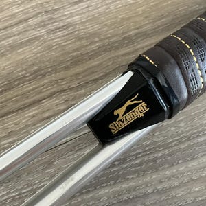 Vintage Slazenger Plus Aluminum Chrome Tennis Racquet Racket