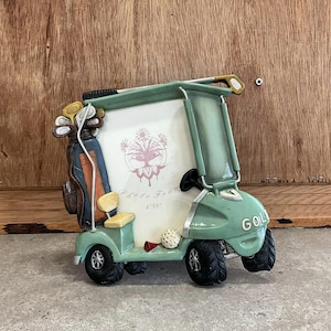 3D Golf Cart Picture Frame for Golf Lover Photos