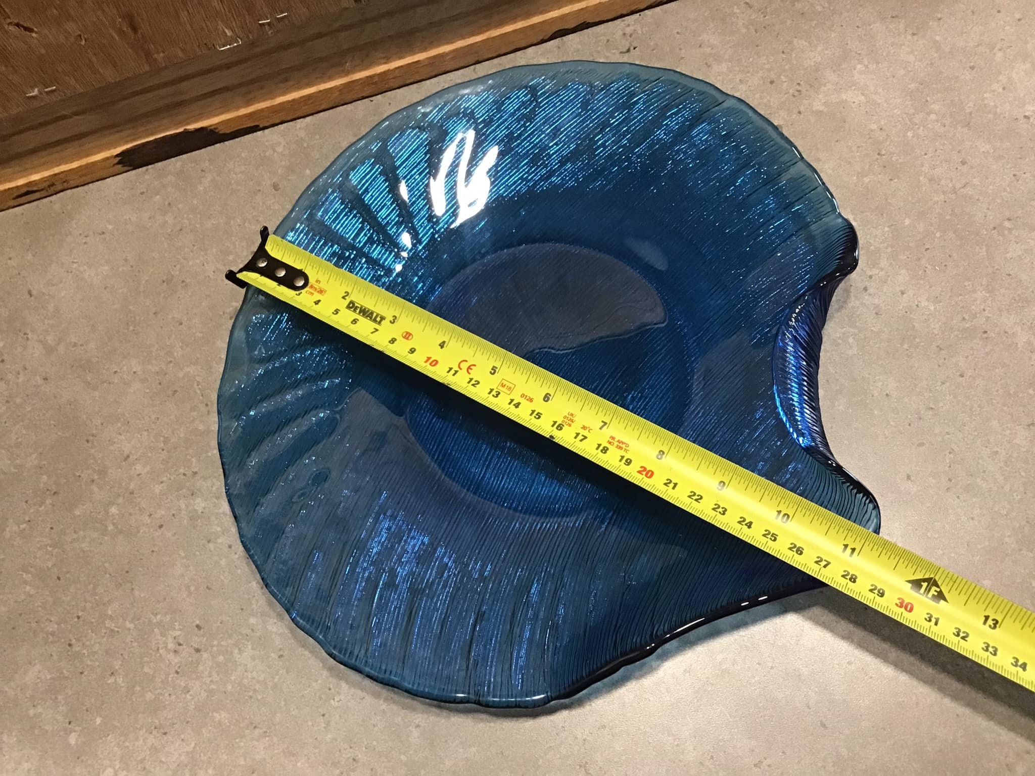 ブルーIVV職人ガラスプレート - イタリア、オリジナルタグ - Etsy 日本