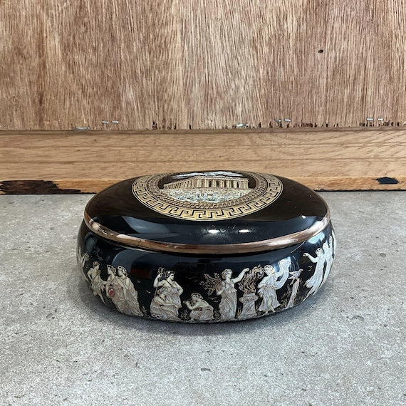 ギリシャ 24金 小物入れ/灰皿 ギリシャ神話灰皿、小物入れ〔24金〕 ☆