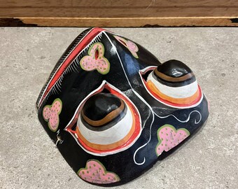 Vintage Balinese Wooden Frog Mask: Folk Art Wall Hanging - Etsy