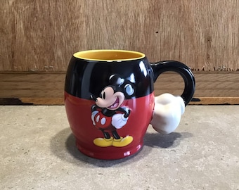 Taza de cerámica 3D de Mickey Mouse con dibujos animados de Disney, ideal para el hogar o la oficina.
