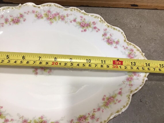 Elite Works Limoges France Prim-rose Pattern Oval Serving
