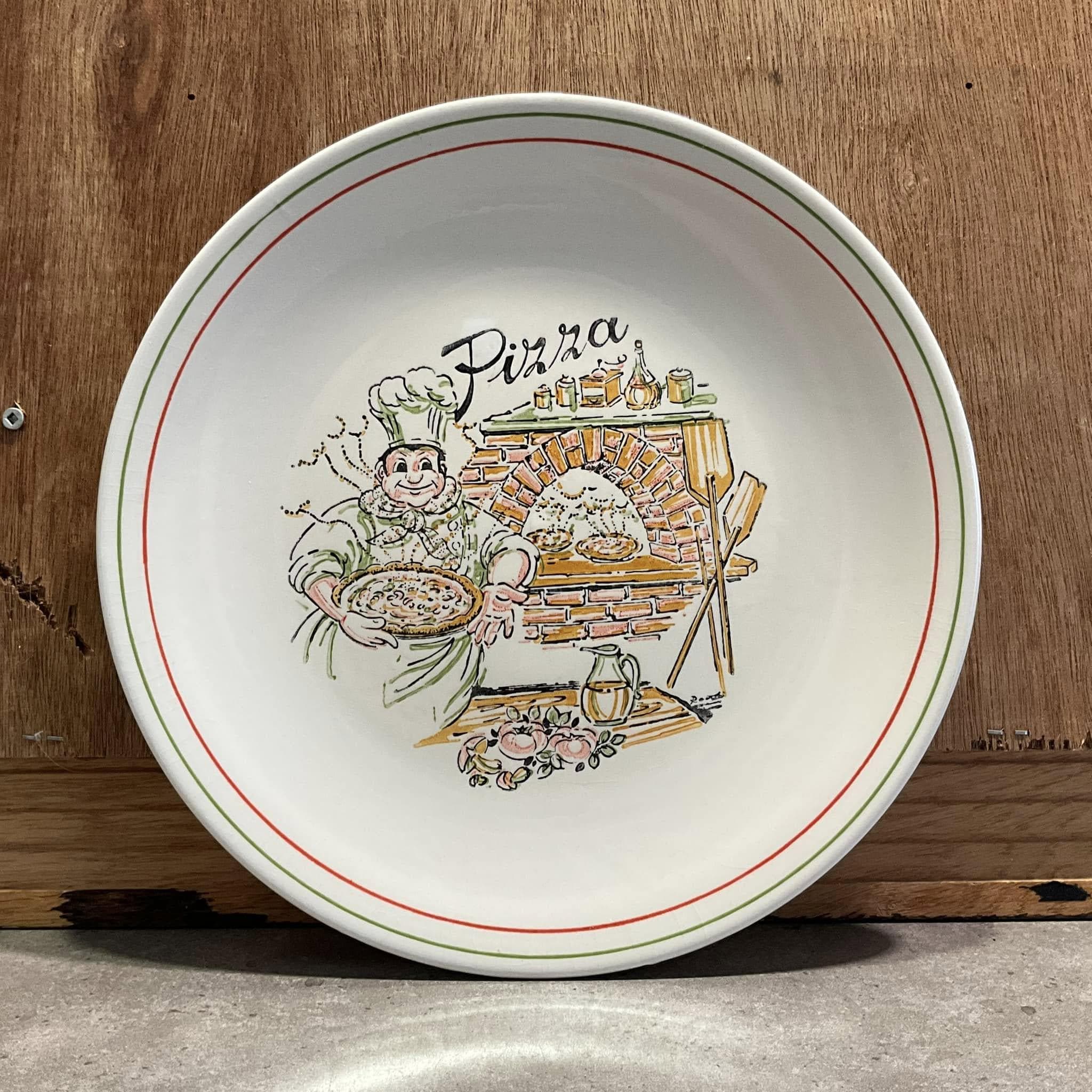 Vintage Italian Pizza Plate - Etsy