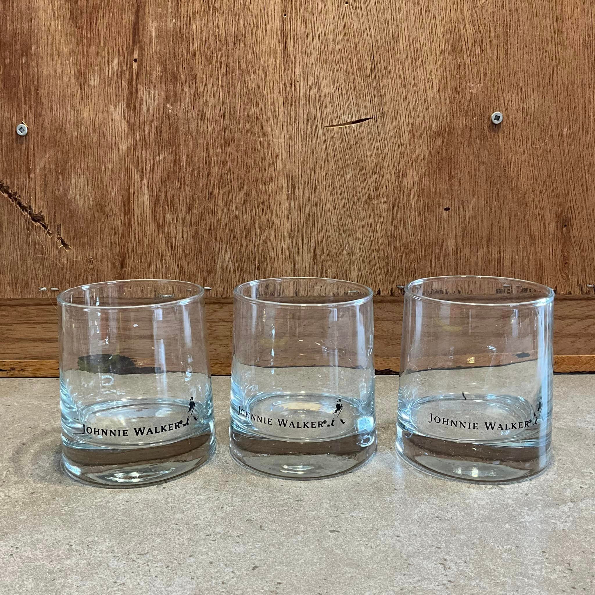 ジョニーウォーカー ウイスキーグラス 3個、ギフトまたはホームバー用
