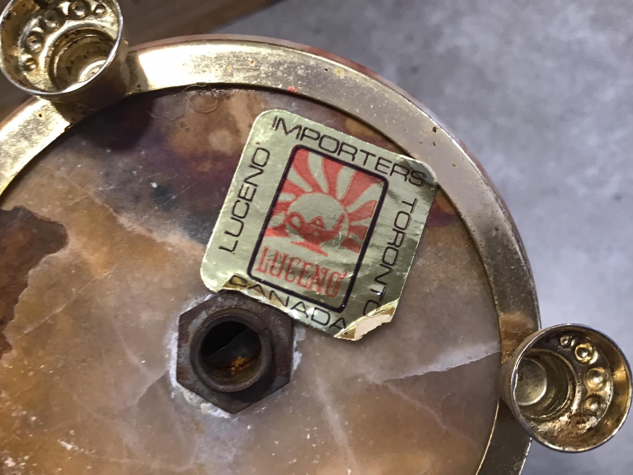 ヴィンテージ 真鍮 オニキス 燭台 キャンドルホルダー 2 アーム - Etsy