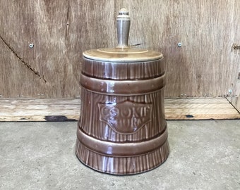 Tarro de galletas vintage, batidor de galletas, almacenamiento de cocina