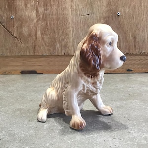 Vintage SylvaC Dog Figurine, English Springer Spaniel, Model No 18, Collectable Sylvac