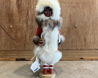 カナダ現地購入！エスキモー人形 アンティーク Vintage Regal of Canada Canadian Indian Eskimo Doll Faux Fur Coat