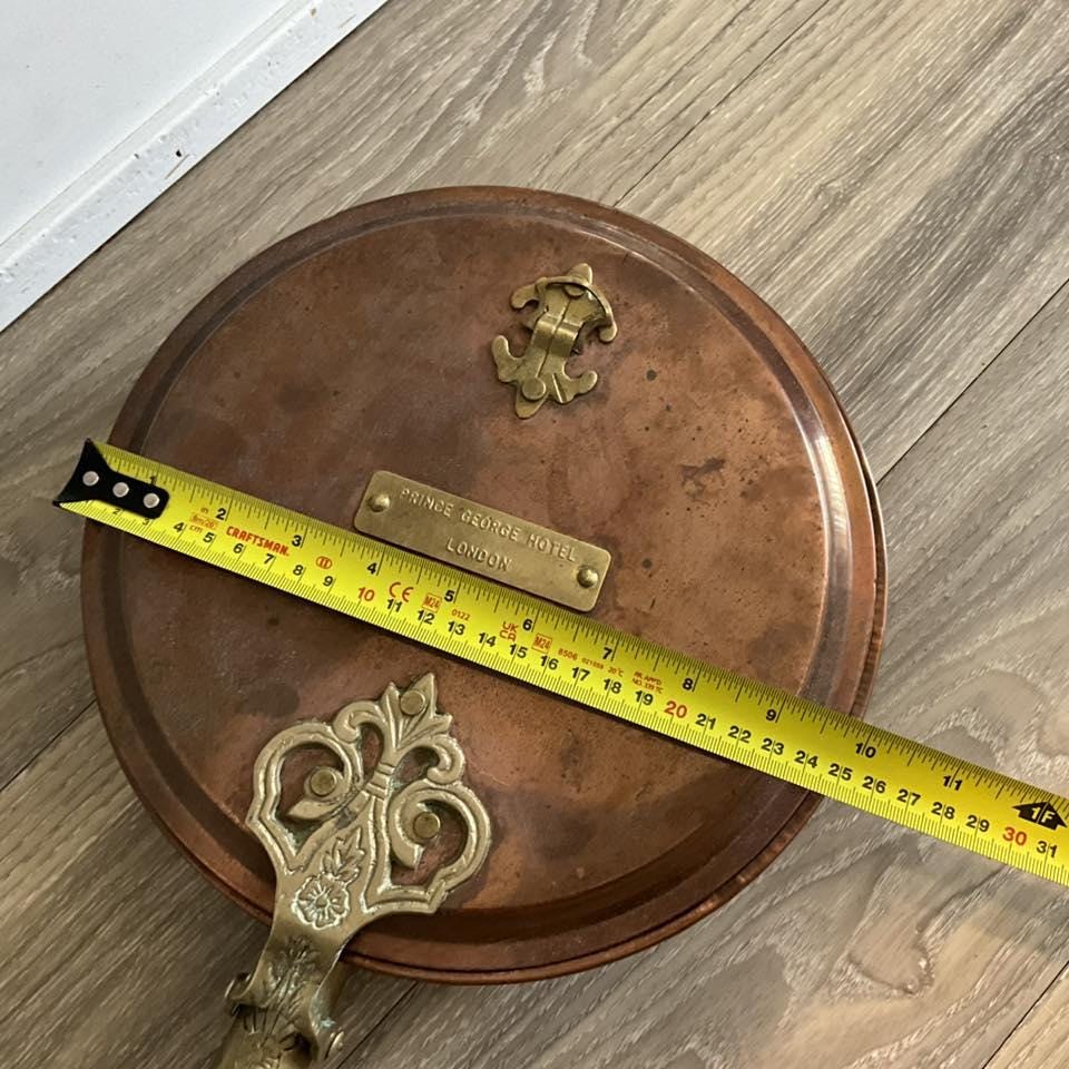 ベルント・ペーターセン Worts Mobel DK ローズウッド 1950年代 Antique Copper & Brass Bed Warmer: Prince George Hotel London - Etsy