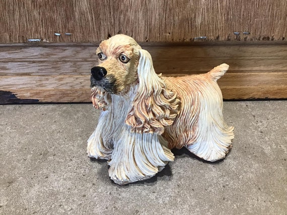 コッカースパニエル 置物 犬 陶器 クラシック イタリア