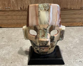 Masque funéraire de Teotihuacan (pierre, turquoise, obsidienne et coquillage