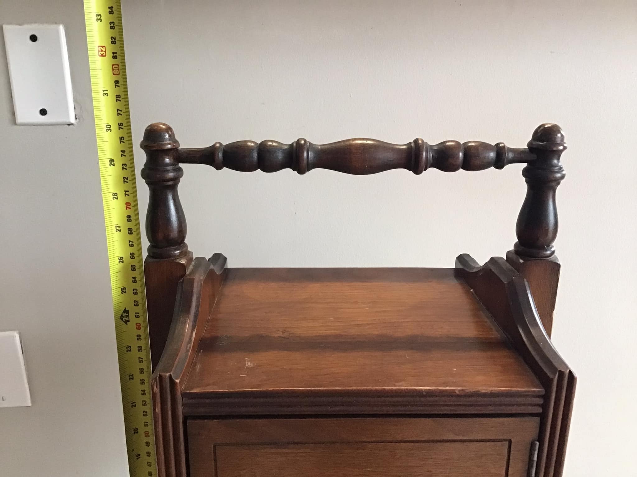 Antique Smoking Stand, Smoke Table, End Table, Wood, Handled Table, Home  Decor