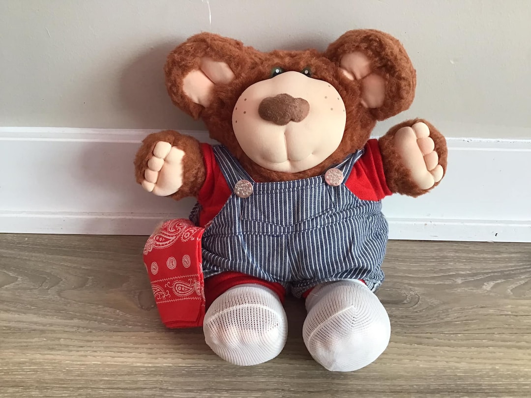 Vintage 1983-1985 Furskins Xavier Roberts Stuffed Plush Bubba