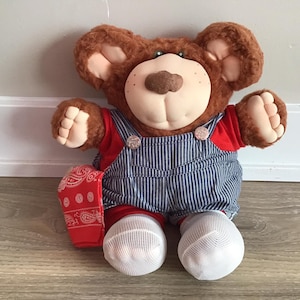 Vintage 1983-1985 Furskins Xavier Roberts Stuffed Plush Bubba Teddy Bear