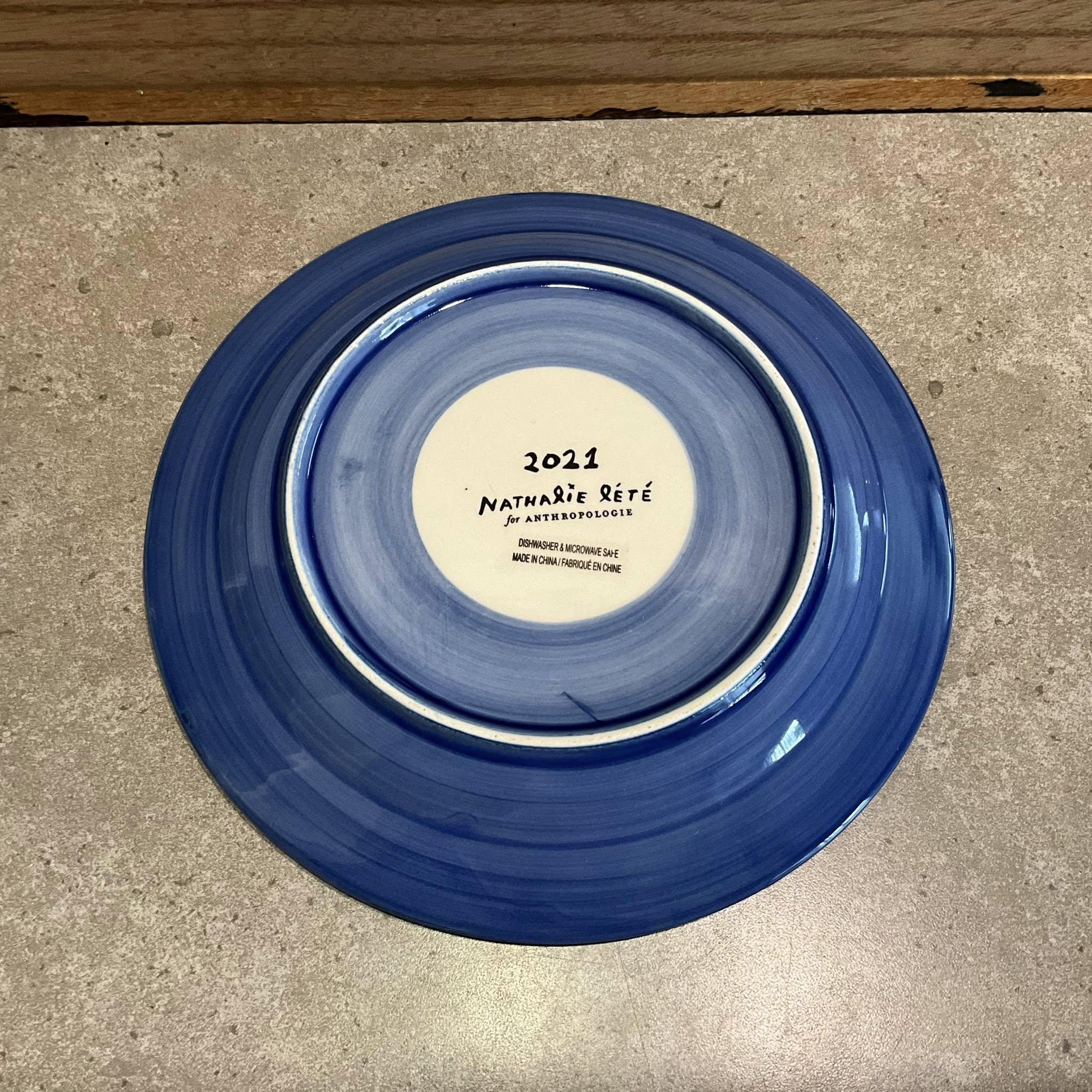 Anthropologie Nathalie Lete Plate Dishwasher and Microwave Safe - Etsy