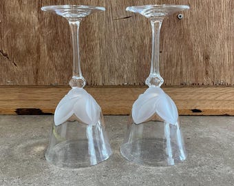 ヴィンテージ クリスタル JG デュラン チューリップ ワイングラス