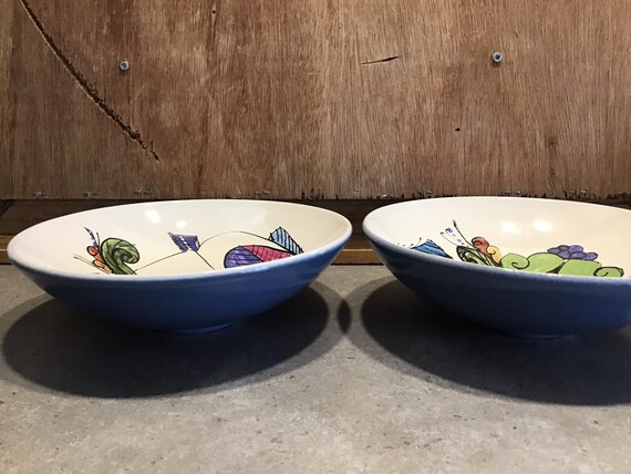 2 Val Do Sol ポルトガル ボウル、重厚な陶器ボウル - Etsy 日本