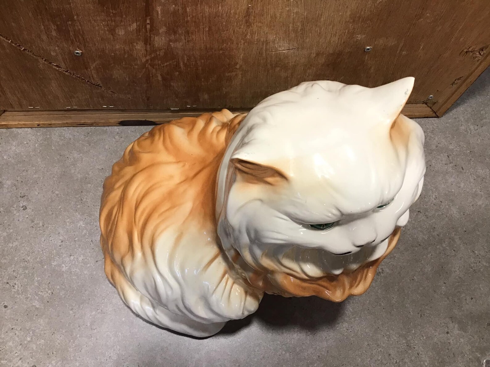 Vintage Ceramic Persian Cat Statue 14.5 Tall Large Ceramic Etsy