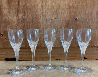 Vintage Schott-Zwiesel La Fleur Crystal Liqueur Glasses - Made in Germany