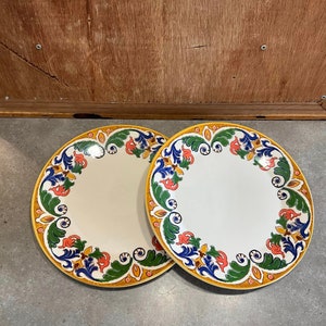 2 Bombay Dinner Plates Made in Portugal Dishwasher-Microwave Safe