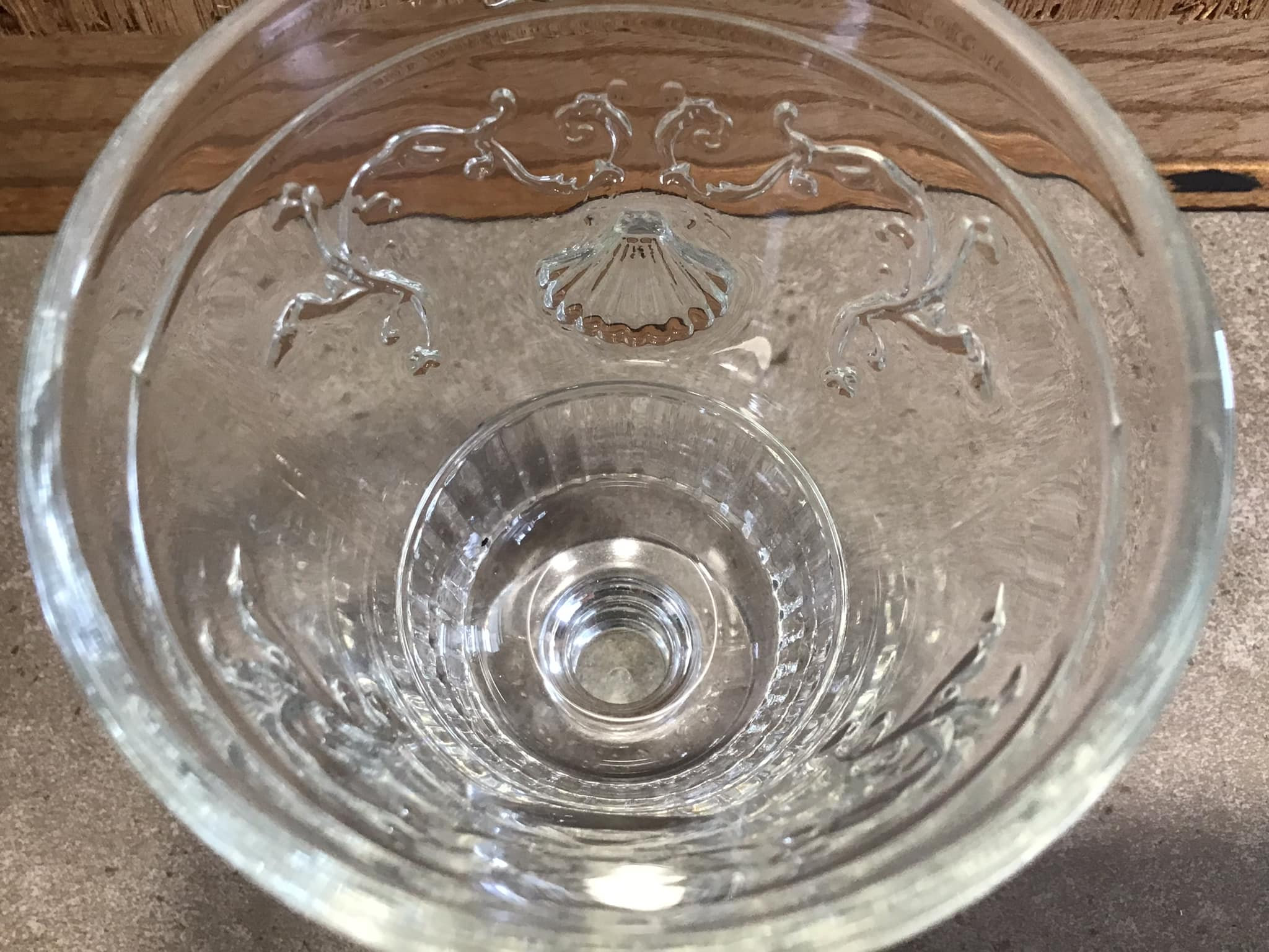 Vintage 1 La Rochere Versailles Wine Glass Goblet Seashell Etsy