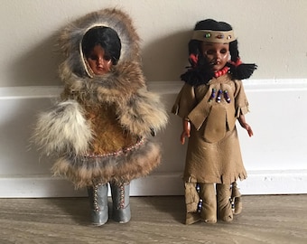 2 Vintage Puppen Schlafaugen