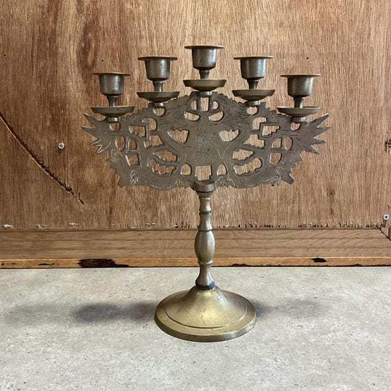 美術品・アンティーク・コレクション TAMAR HOLYLANDメノーラー燭台