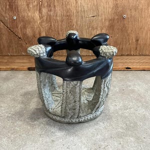 Kreis der Freunde Statue Abstrakte Steinkunst, Vintage Steinskulptur, Sammler Carving, Steinkunst , abstrakte Kunst , abstrakte Skulptur,