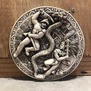 Warriors and Dragon Wall Decor